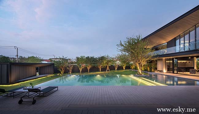 泰国曼谷的无边设计房子-时光静好